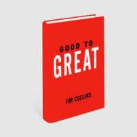 a book cover that reads good to great