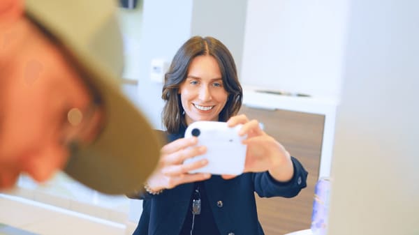 woman taking a selfie