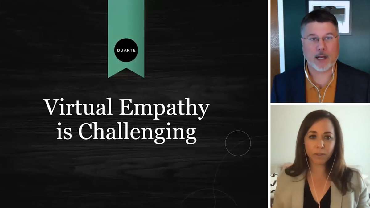 Virtual communication: Presenting with empathy | Duarte