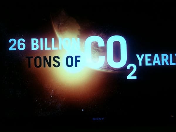 Bill Gates Presentation Slide: 26 Billion Tons of CO2 is Produced Yearly