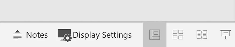 PowerPoint navigation bar