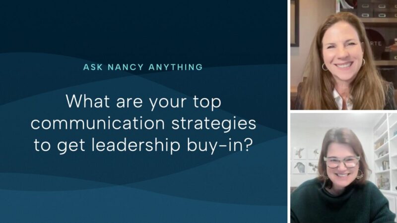 Communication challenges: Ask Nancy Duarte anything webinar thumbnail
