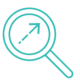 Synthesis icon — magnifying glass highlighting the core insight